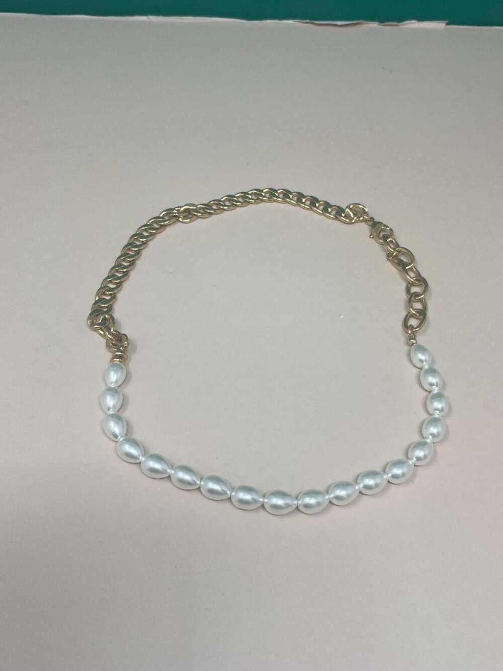 Joolz by Martha Calvo | Pearl + Chain Initial Necklace